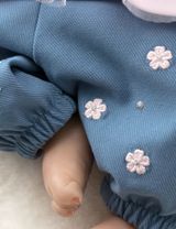 Baby Sweets 3 Teile Set Floral blau 56 (Neugeborene) - 8
