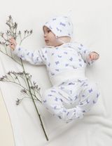 Pinokio Schlafanzughose Schmetterling weiß 50 (Neugeborene) - 1