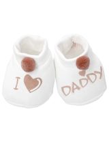 Soft Touch 3 Teile Set I Love Mummy &  I Love Daddy Bommel 56/62 (0-3 Monate) pink I Love Daddy - 2