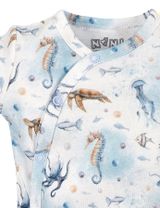 NINI Body croisé Faune Marine 0-6 mois Bleu - 2