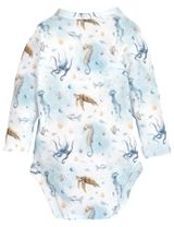 NINI Body croisé Faune Marine 0-6 mois Bleu - 1