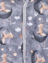 NINI Jacke Fuchs Kapuze grau 62 (0-3 Monate) - 3