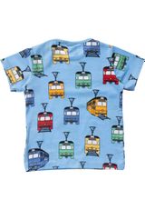 Villervalla T-Shirt Straßenbahnen hellblau 92 - 1