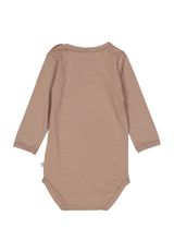 Müsli by Green Cotton Langarmbody Unifarben braun 62 - 1