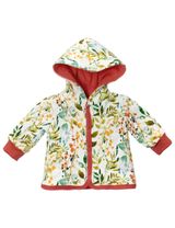 NINI Wendejacke Floral Kapuze rot 74 (6-9 Monate) - 1