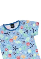 Villervalla T-Shirt Muscheln hellblau 152 - 2