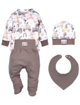 NINI 4 Teile Set Tiere weiß 68 (3-6 Monate) - 0