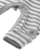 Makoma Strampler Streifen weiß - 3