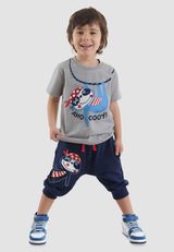 Denokids Unifarben grau 104 - 7
