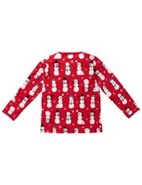 Villervalla Langarmshirt Schneemann rot 98 (2-3 Jahre) - 1