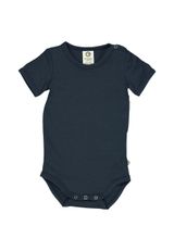Müsli by Green Cotton Kurzarmbody Unifarben dunkelblau 92 - 0