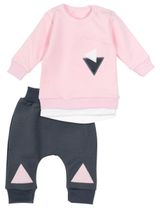 Baby Sweets 2 Teile Set Triangle rosa 86 (12-18 Monate) - 0
