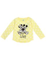 Disney Langarmshirt Mickey & Minnie gelb 116 (5-6 Jahre) - 0