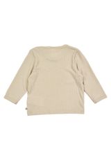 Müsli by Green Cotton Babylangarmshirt Unifarben beige 56 - 1