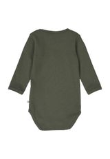 Müsli by Green Cotton Langarmbody Unifarben dunkelgruen 68 - 1