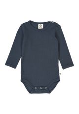 Müsli by Green Cotton Langarmbody Unifarben dunkelblau 74 - 0