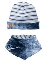 Land-Juwelen Set Jeans Handmade blau 56 (Neugeborene) - 2