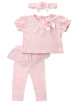 Rock A Bye Baby Boutique 3 Teile Set rosa - 0