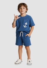 Denokids Unifarben blau 140 - 6