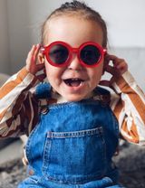 BabyMocs Sonnenbrille Rund 100% UV-Schutz (UV400) rot Onesize Kinder - 3
