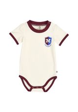 Green Cotton Kurzarmbody beige 68 - 0