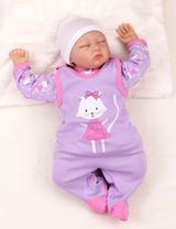 Baby Sweets 2 pièces Ensemble Chat Sweet Kitty Rose Naissance (56 cm) - 3