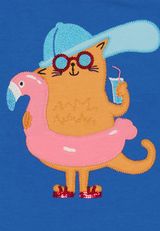 Fred s World by Green Cotton T-Shirt Unifarben blau 110 - 2