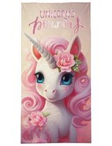 DETEXPOL Serviette Licorne 70x140 cm Beige - 0