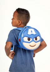 Marvel Captain America Send-Emoji Rucksack 23x23x6 cm blau blau Onesize Kinder - 3