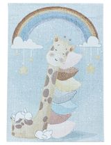 Teppich Giraffe blau 80x150 - 0