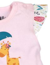 NINI T-shirt Girafe Floral Blanc - 1