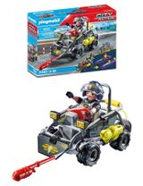 Playmobil 59 Teile PLAYMOBIL® SWAT Multi-Terrain-Quad City Action 11,5x9x8 cm 5+ Jahre bunt - 1