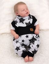 Baby Sweets 2 Teile Set Sterne schwarz - 3