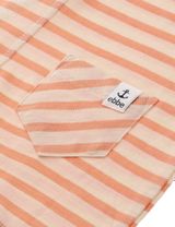 Ebbe Kids Strampler Streifen beige 80 (9-12 Monate) Coral Stripe - 4