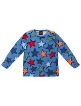 Villervalla Langarmshirt Sterne blau 104 (3-4 Jahre) - 0