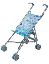 Idena Puppenwagen Teddybär CE-zertifiziert 52x26x55 cm 3+ Jahre blau - 0