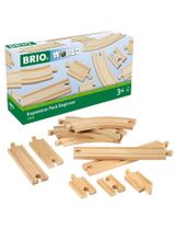 Brio 11 Teile Holzeisenbahn Zubehör Kleines Schienensortiment World CE-zertifiziert 25x13x7 cm 3+ Jahre braun - 1