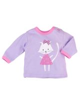 Baby Sweets Shirt Katze Sweet Kitty lila 56 (Neugeborene) - 0