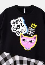Denokids Kitten Kleid Mädchen schwarz 104 - 2
