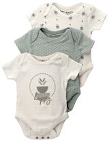 Homegrown Baby 3 Teile Body Happy grün - 0