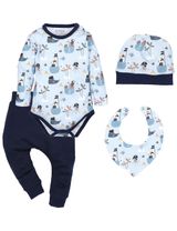 NINI 4 pièces Ensemble Bleu 12-18M (86 cm) - 0