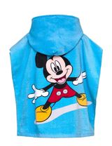 Disney Badeponcho Mickey Mouse Kapuze 100x50 cm blau - 1