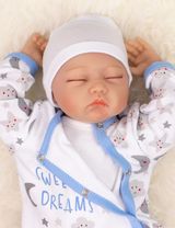 Baby Sweets Strampler Mond Sweet Dreams Jungen Sterne blau 56 (Neugeborene) - 6