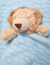 Snuggle Tots 2 pièces Ensemble Lion Zigzag 75x75 cm Bleu clair - 1