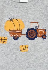 Fred s World by Green Cotton Langarmshirt Unifarben grau 86 - 2