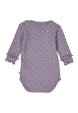 Müsli by Green Cotton Langarmbody Punkte lila 62 - 1