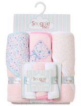 Snuggle Tots 6 pièces Ensemble Ours Floral 71x71 cm Blanc - 0