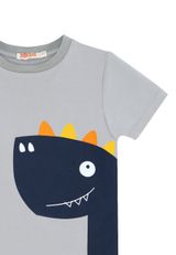 Denokids CFF-19Y1-197 Dino Lui Baggy Set Jungen grau 110 - 3