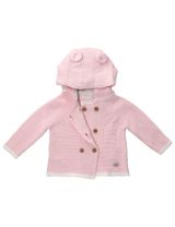 Rock A Bye Baby Boutique Strickjacke Strick Kapuze rosa - 1