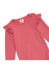 Müsli by Green Cotton Langarmbody Unifarben lila rosa 62 - 2